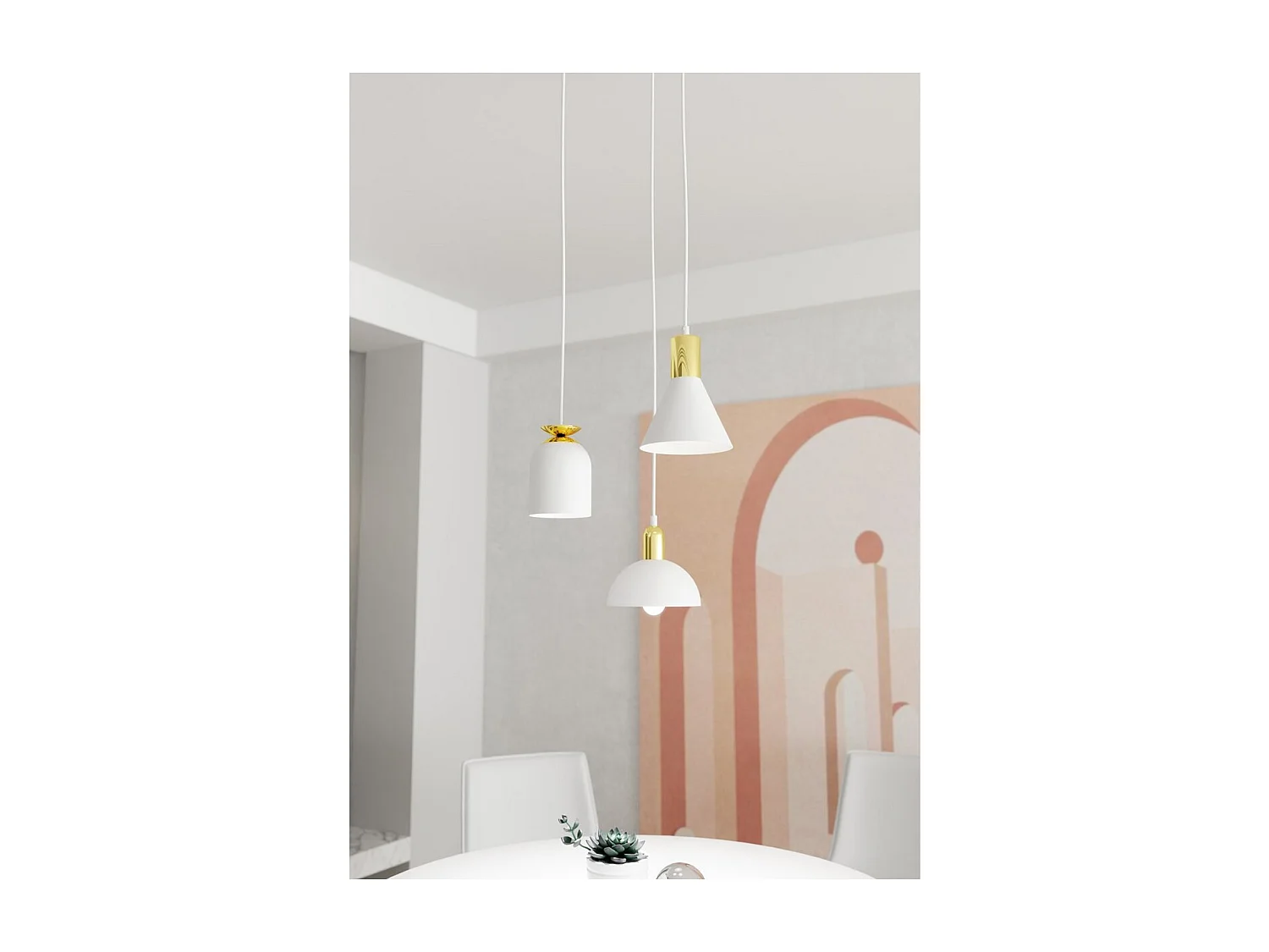 Suspension Fox, Blanc, 30x30x140 cm, Seven Design