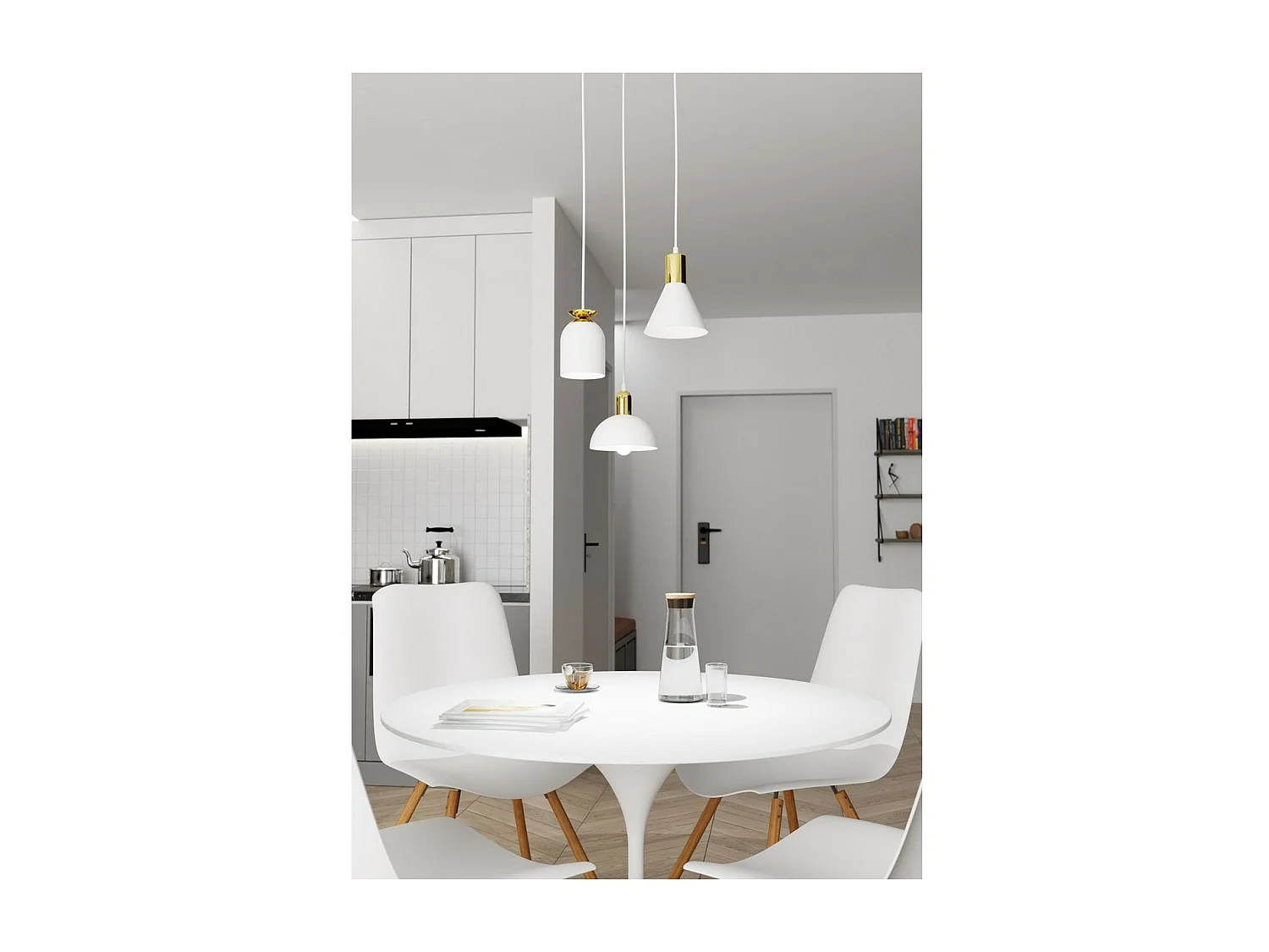 Suspension Fox, Blanc, 30x30x140 cm, Seven Design