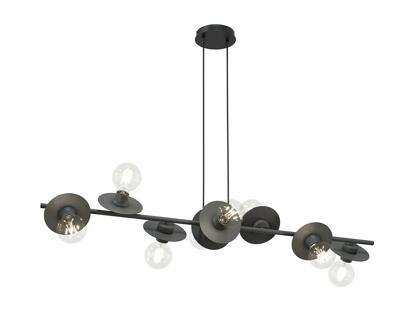 Suspension Token 1, Noir, 120x14x120 cm, Seven Design