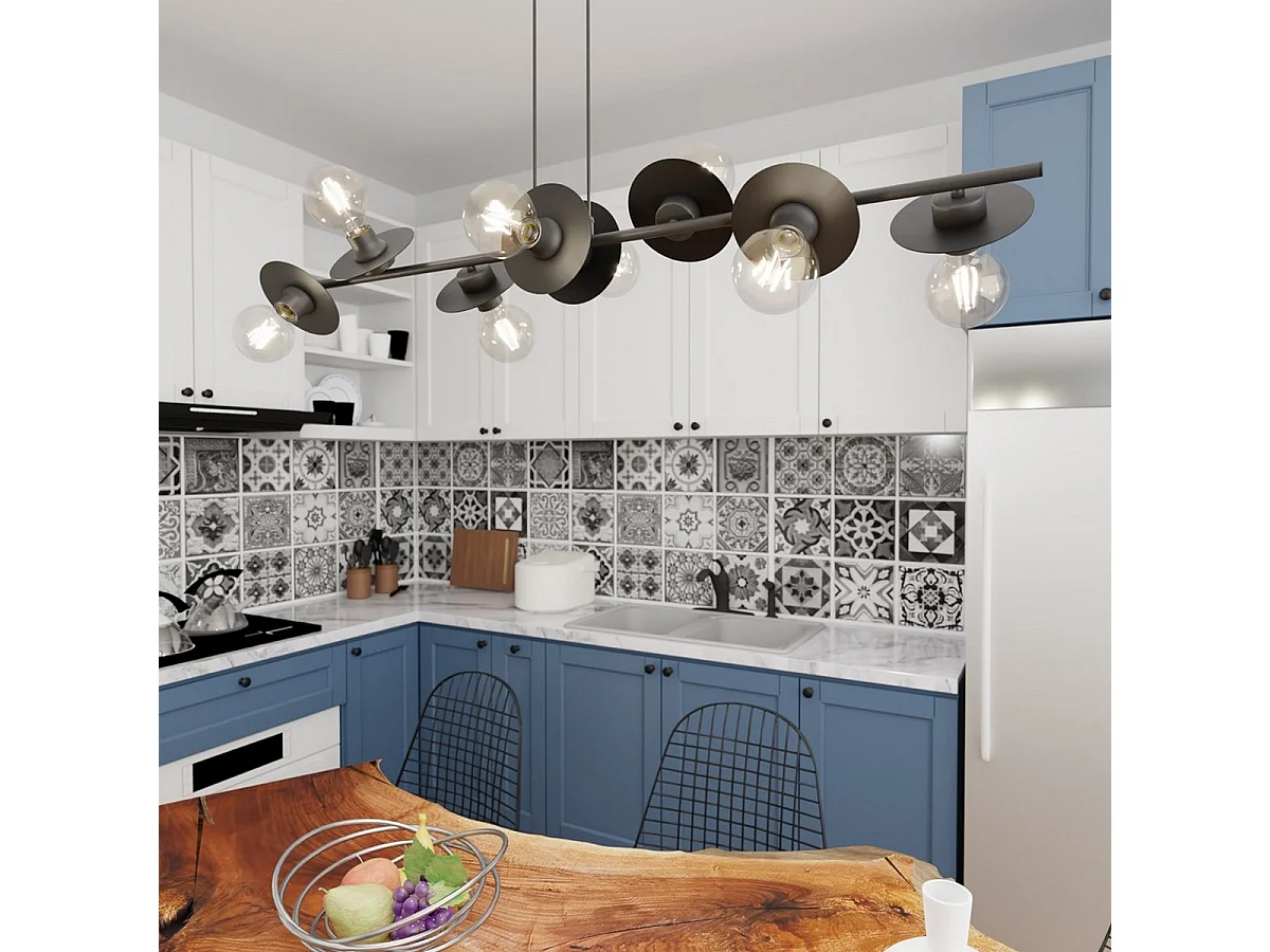 Suspension Token 1, Noir, 120x14x120 cm, Seven Design