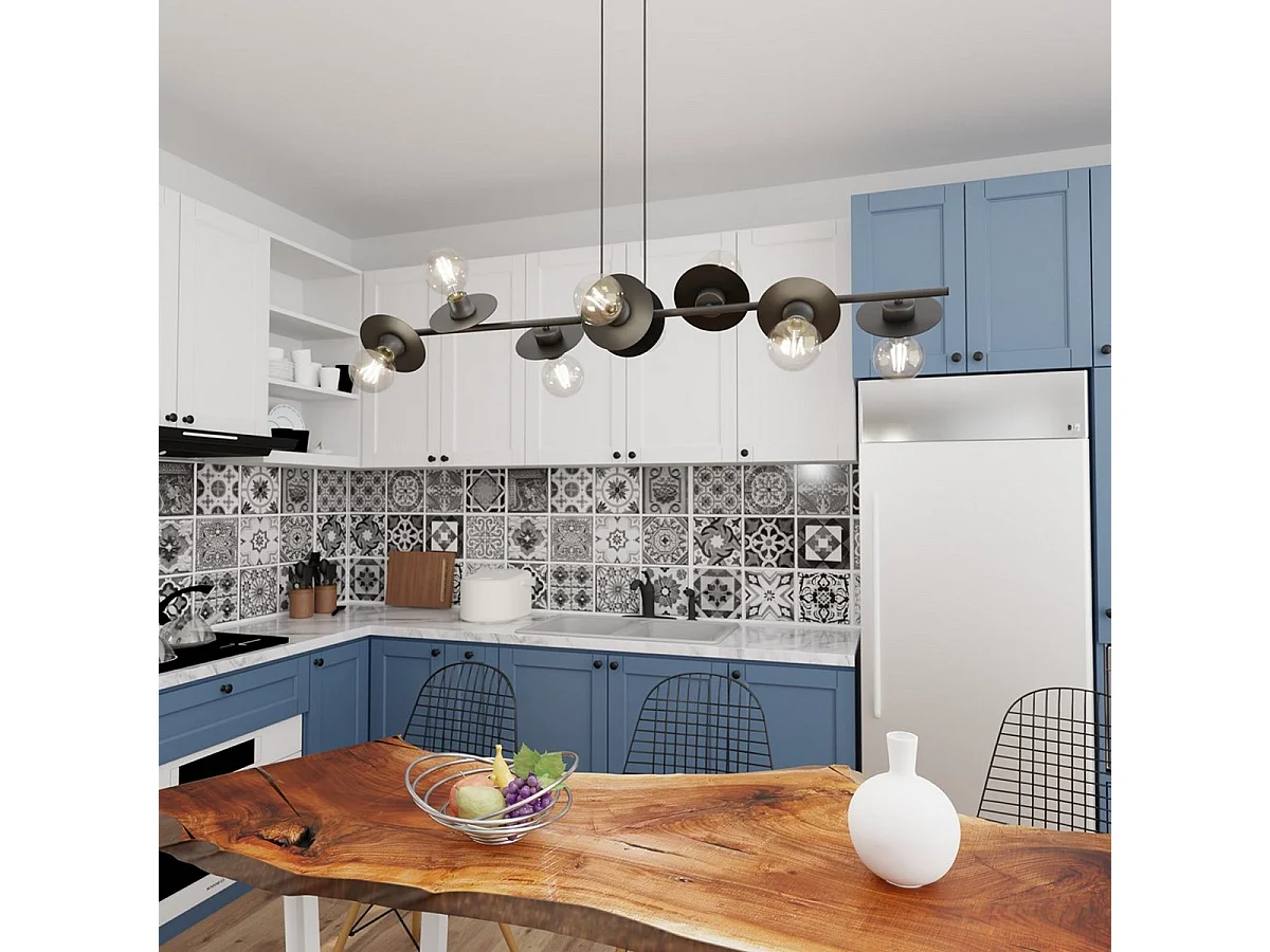 Suspension Token 1, Noir, 120x14x120 cm, Seven Design