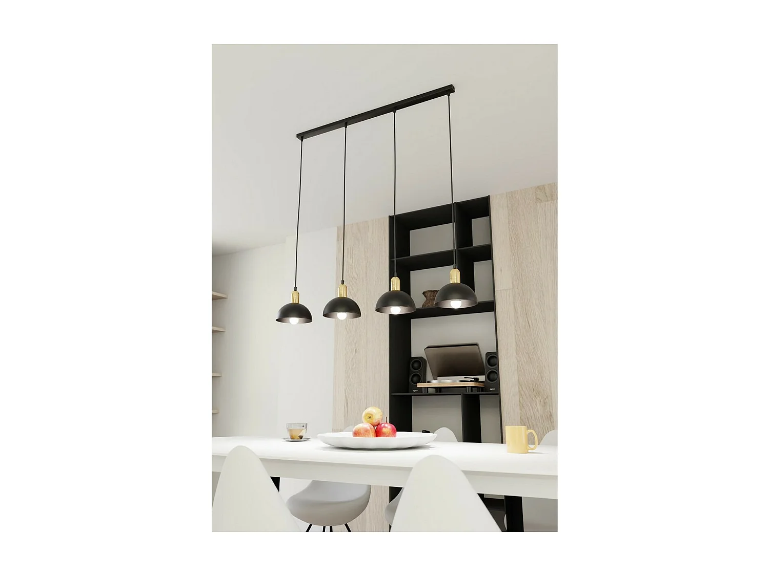 Suspension Moto, Noir, 90x18x140 cm, Seven Design