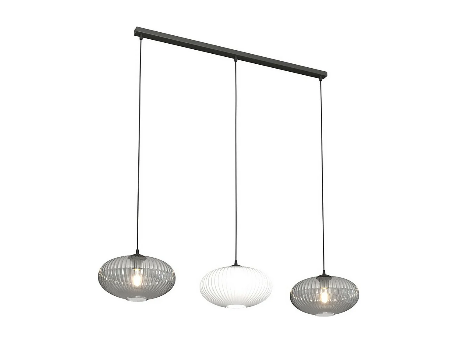Candeeiro Suspenso Coco 9, Preto, 200x200x200 cm, Seven Design