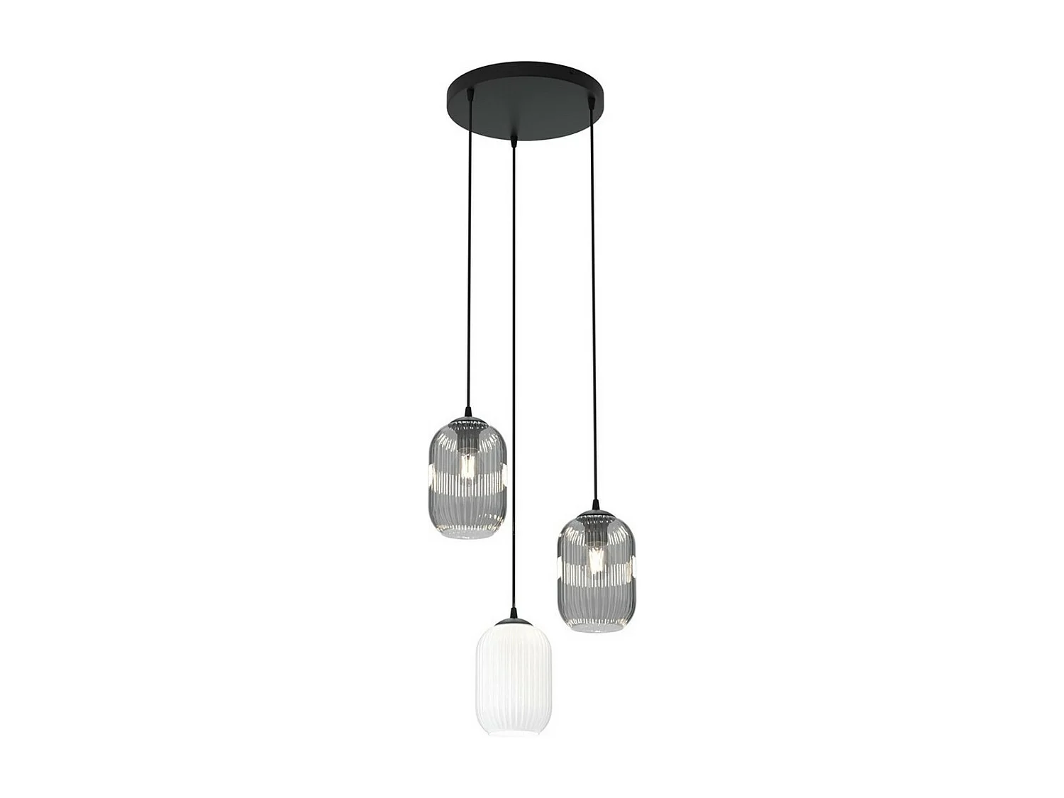 Suspension Verdi 13, Noir, 30x30x140 cm, Seven Design