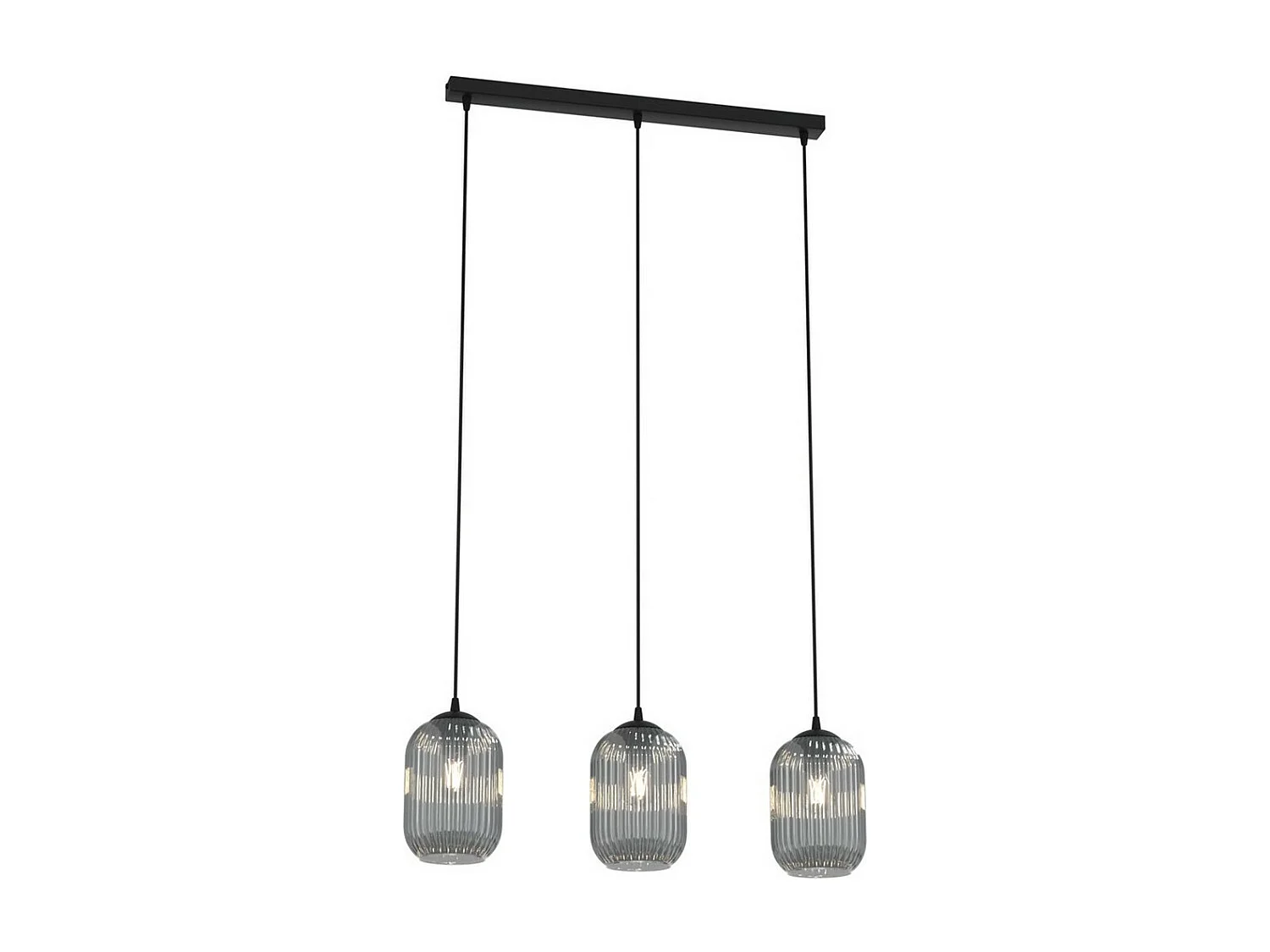 Hanglamp Verdi 1, Zwart, 60x14x140 cm, Seven Design