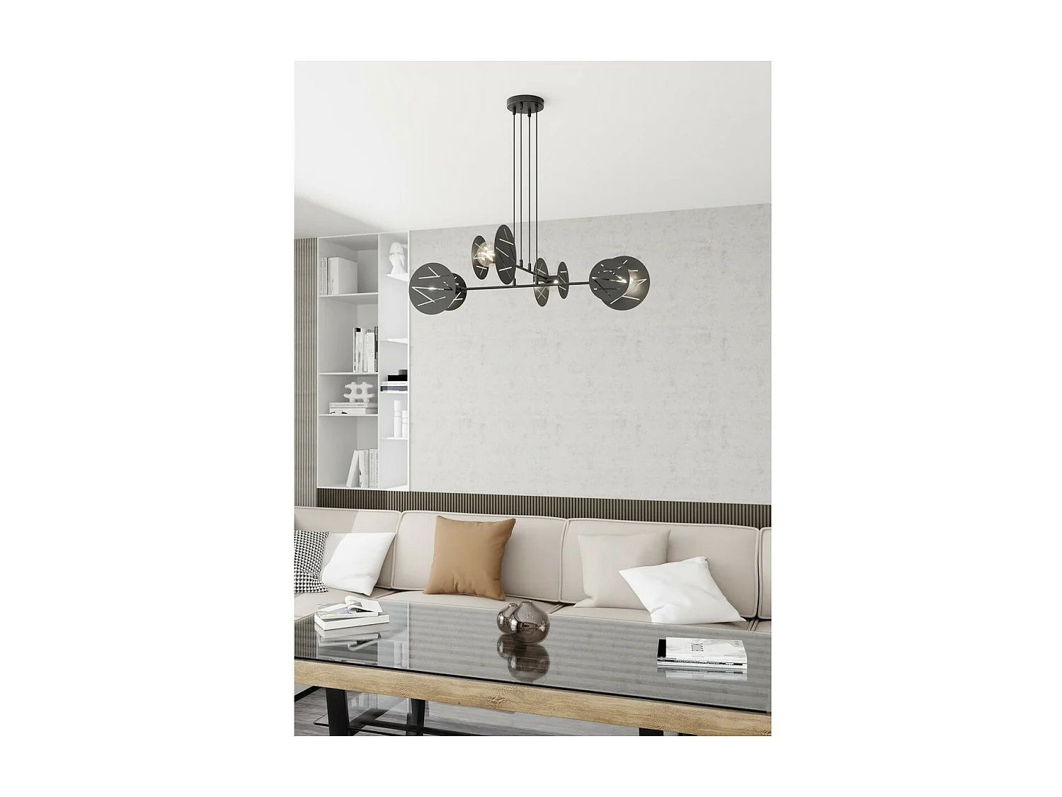 Lampa Wisząca Xotic, Czarny, 89x89x120 cm, Seven Design