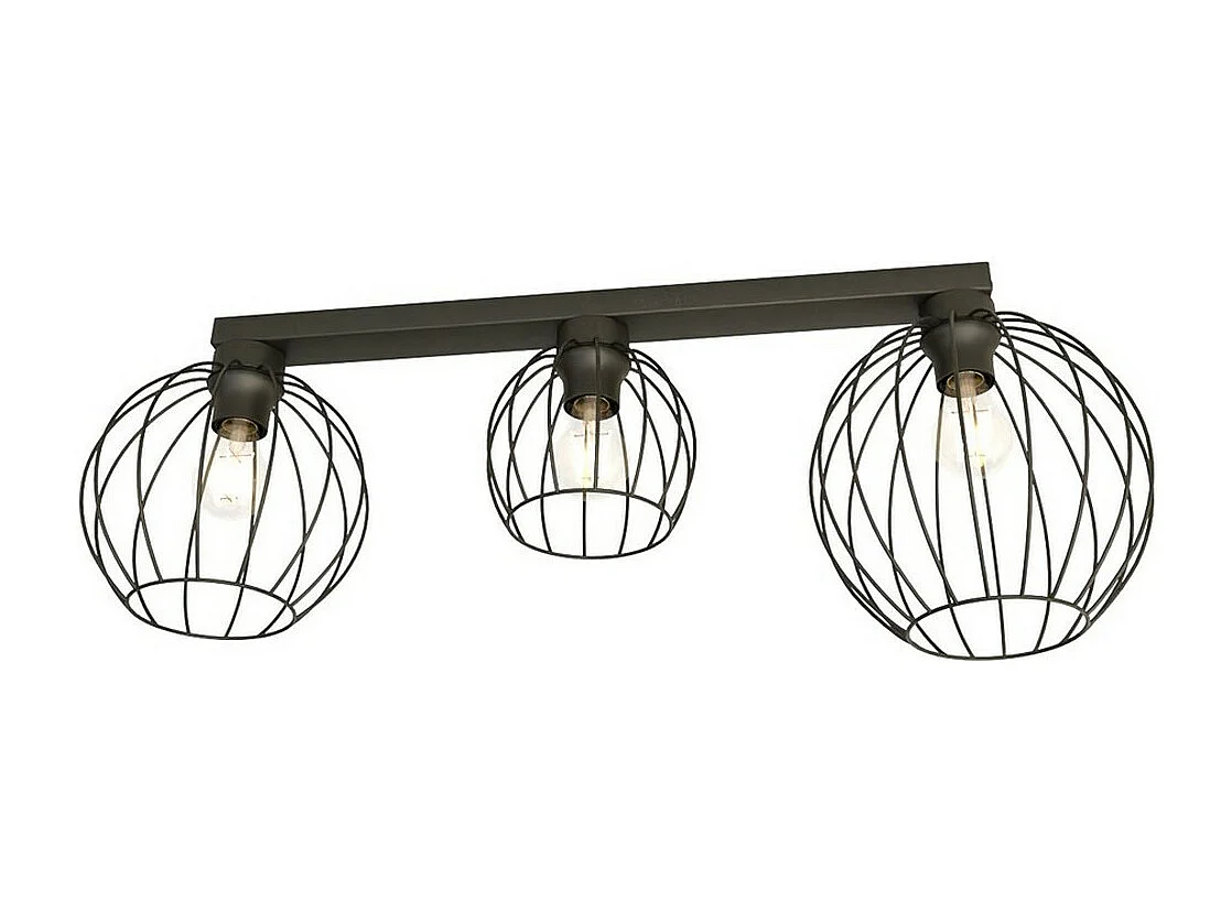 Candeeiro de Teto Nest 1, Preto, 77x24x28 cm, Seven Design