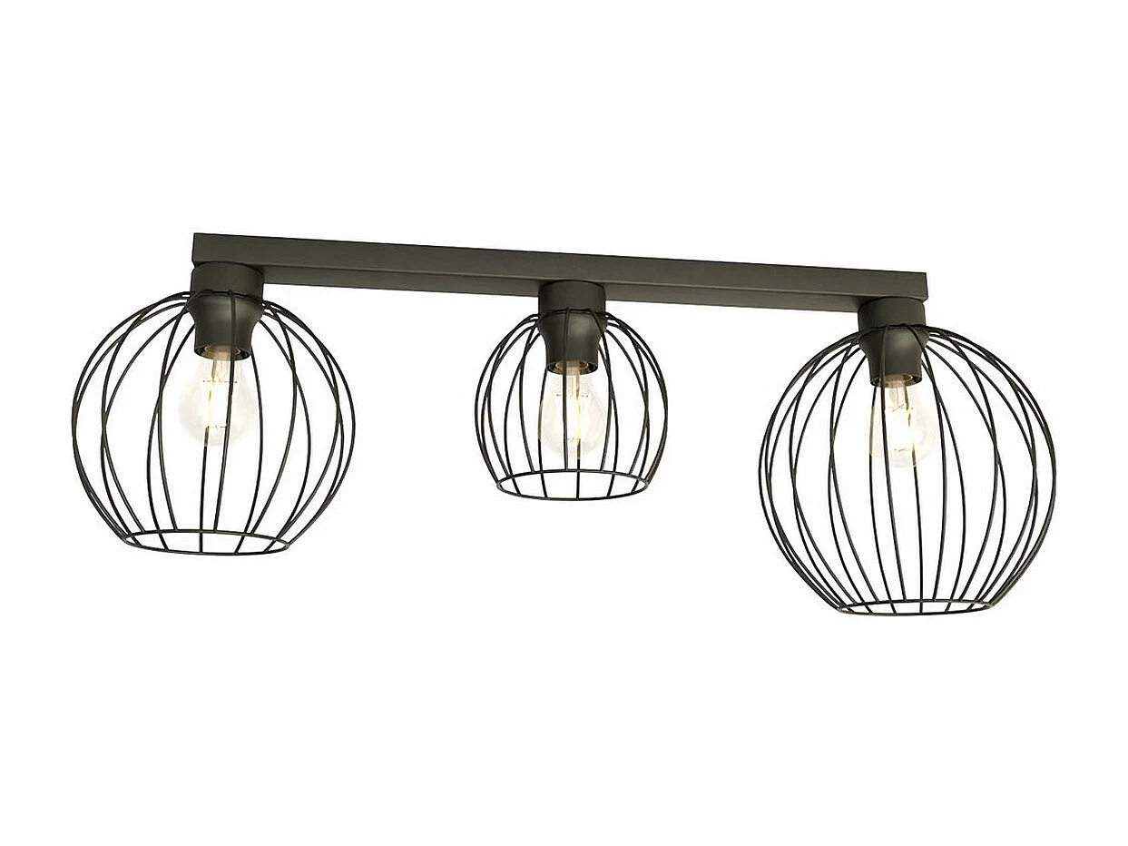 Candeeiro de Teto Nest 1, Preto, 77x24x28 cm, Seven Design