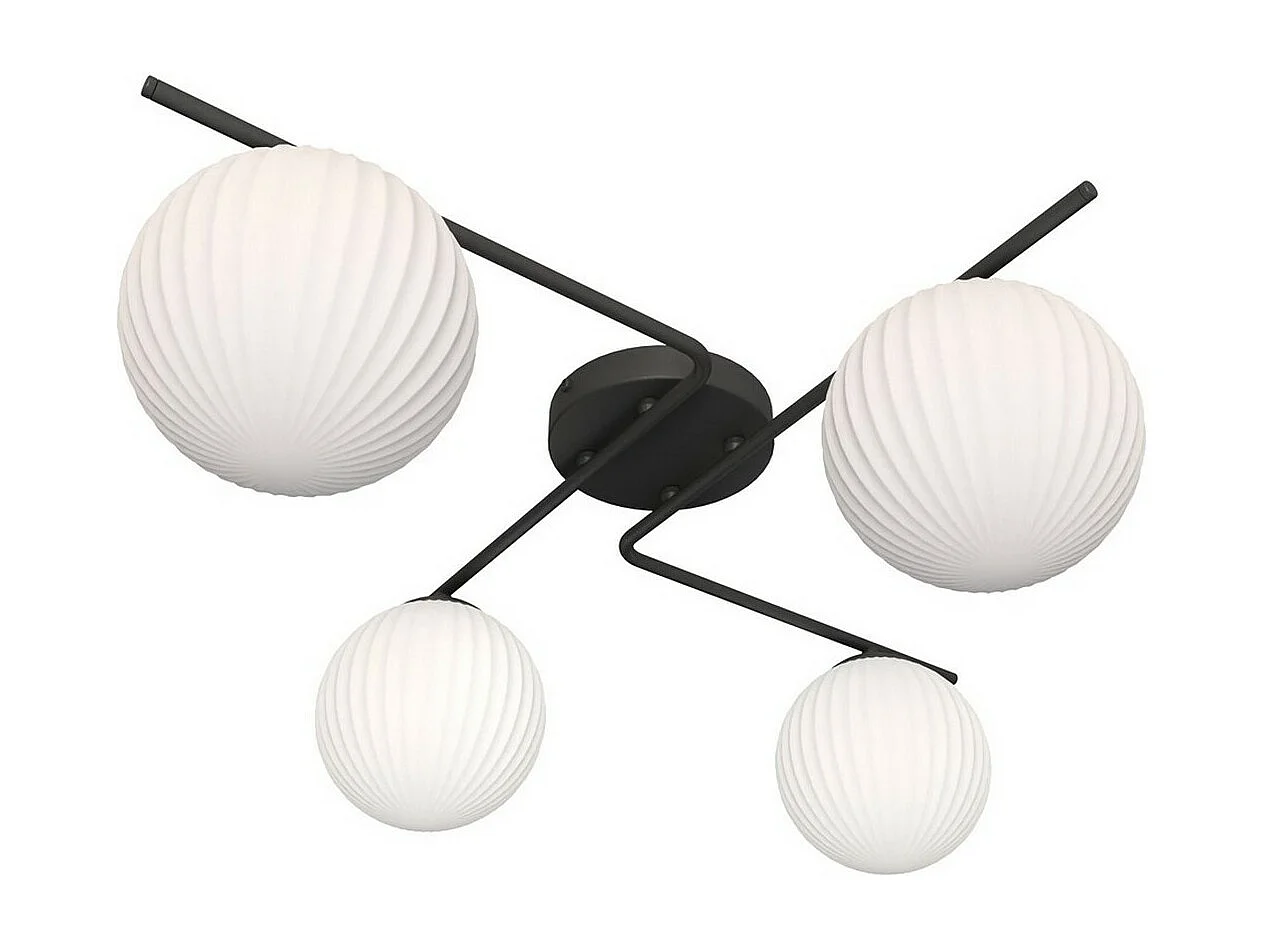 Plafondlamp Vespa 1, Zwart, 60x16x72 cm, Seven Design