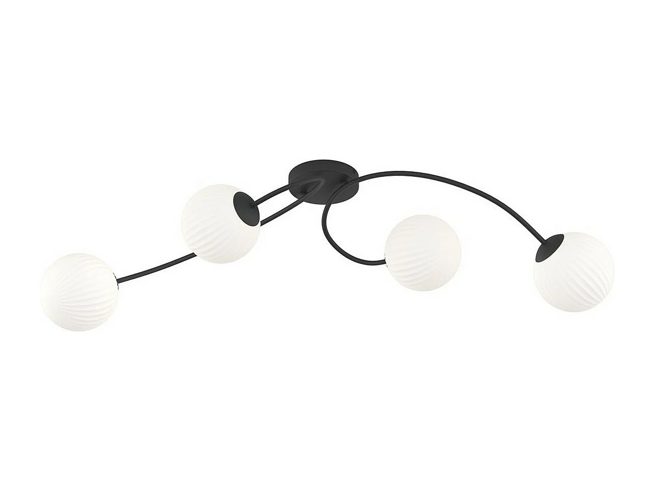 Candeeiro de Teto Vibra, Preto, 31x15x110 cm, Seven Design