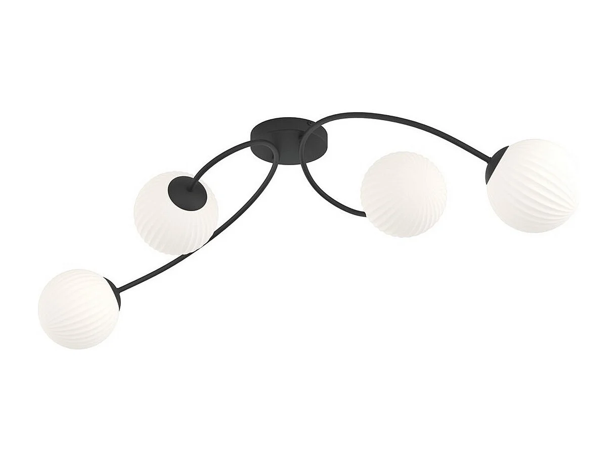 Candeeiro de Teto Vibra, Preto, 31x15x110 cm, Seven Design