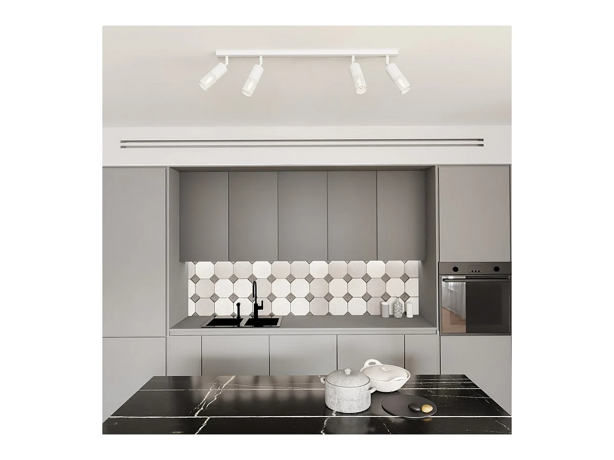 Lampada a Soffitto Petrol, Bianco, 20x5,5x90 cm, EPIKASA