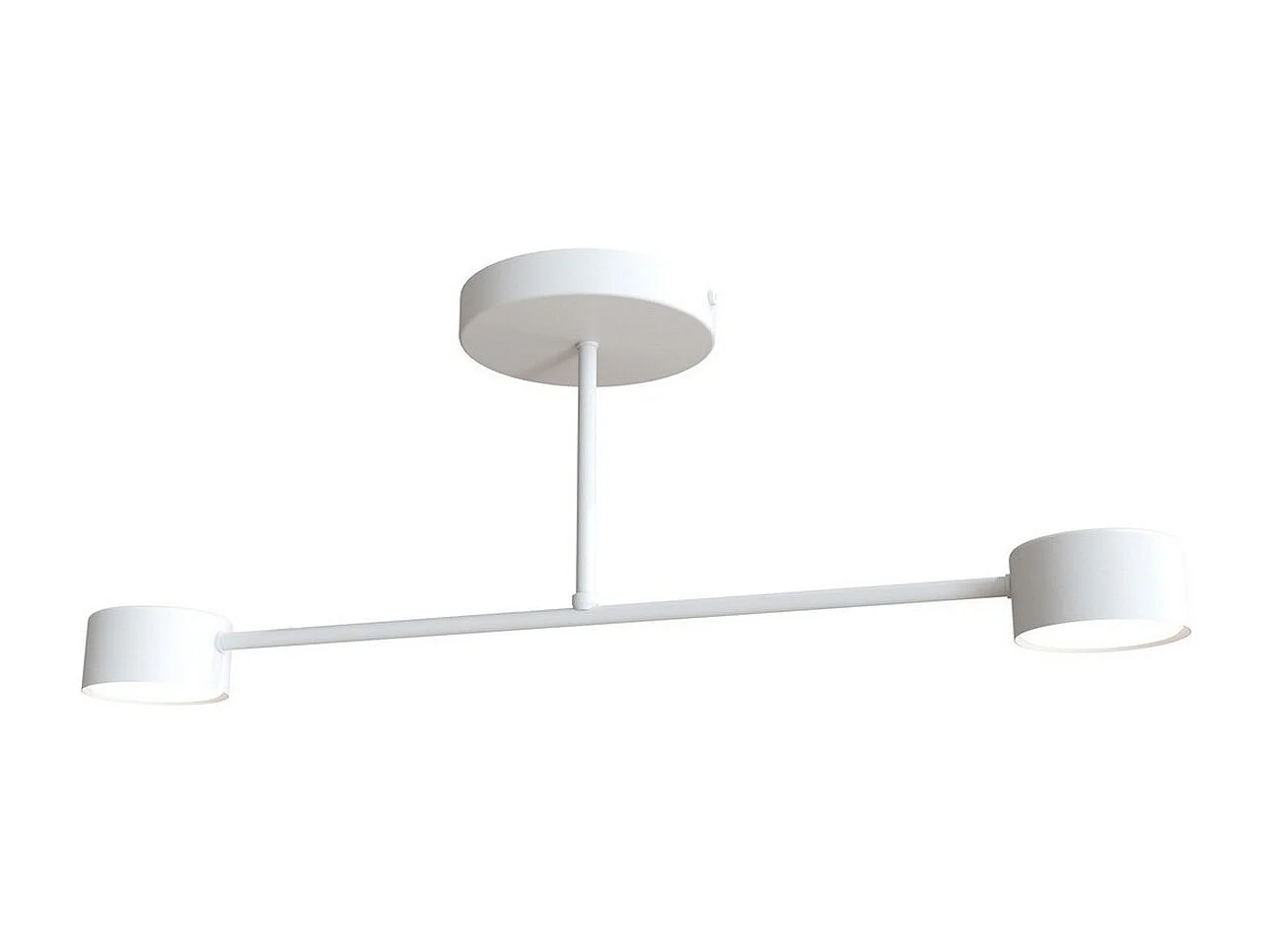 Plafonnier Halo, Blanc, 60x20x8 cm, Seven Design