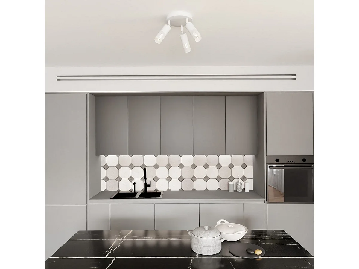 Lampa Sufitowa Petrol, Biały, 20x20x20 cm, EPIKASA