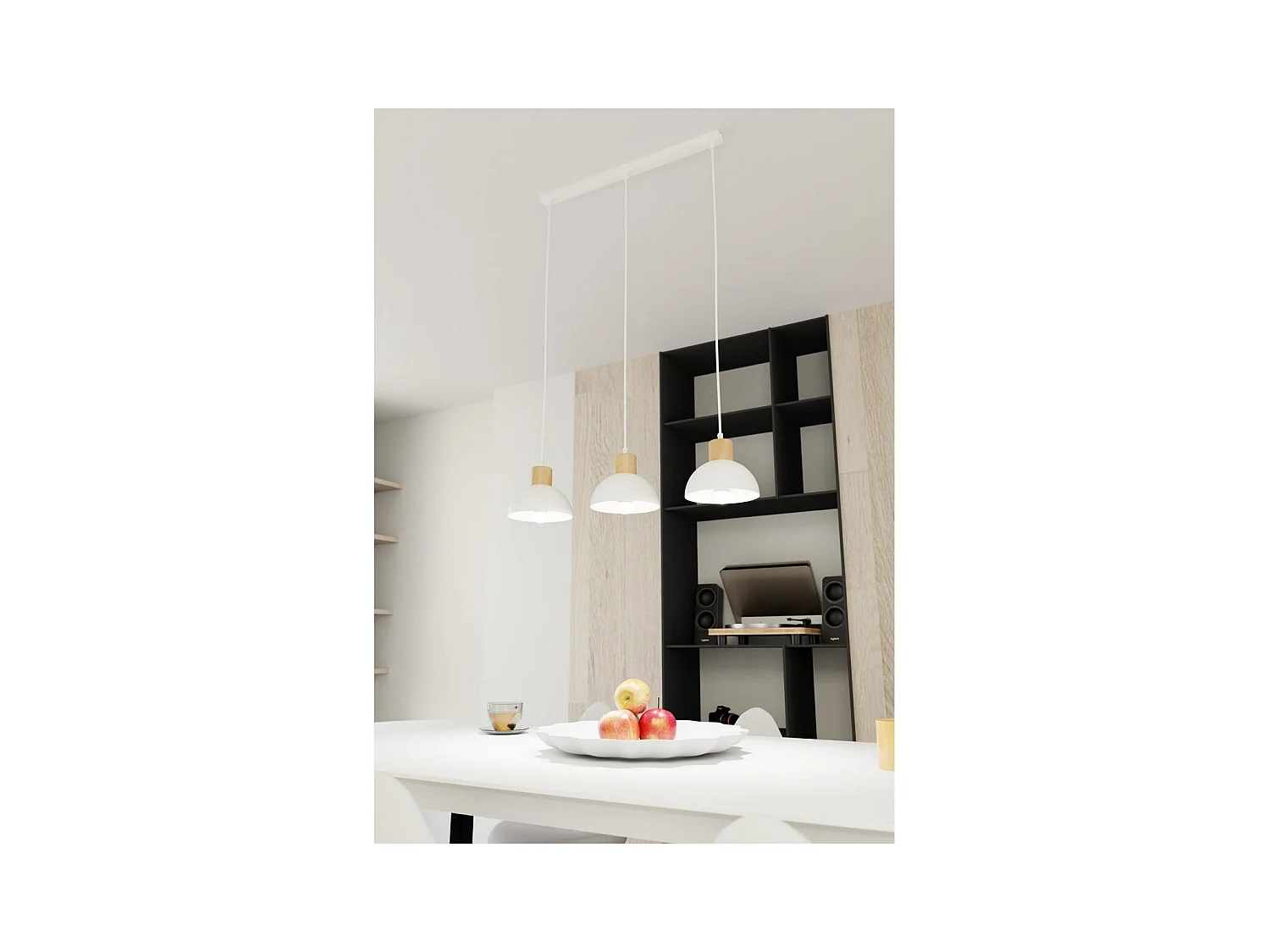 Lampada a Soffitto Seco, Bianco, 60x18x140 cm, EPIKASA