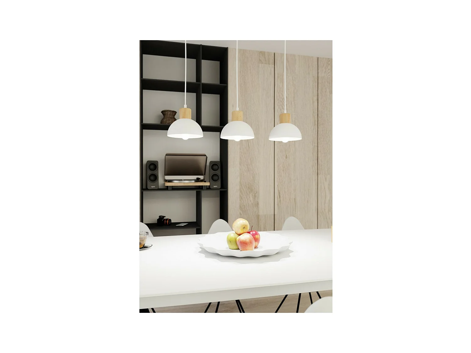 Lampada a Soffitto Seco, Bianco, 60x18x140 cm, EPIKASA