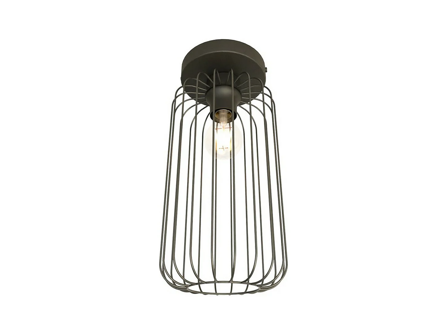 Plafondlamp Barn, Zwart, 16x35x35 cm, EPIKASA