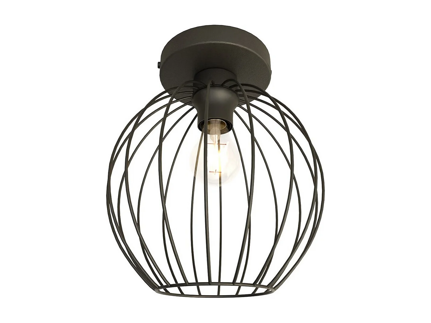 Candeeiro de Teto Nest, Preto, 28x24x24 cm, Seven Design