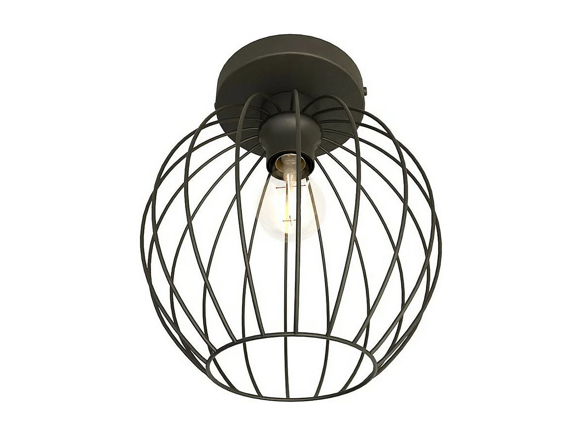 Candeeiro de Teto Nest, Preto, 28x24x24 cm, Seven Design