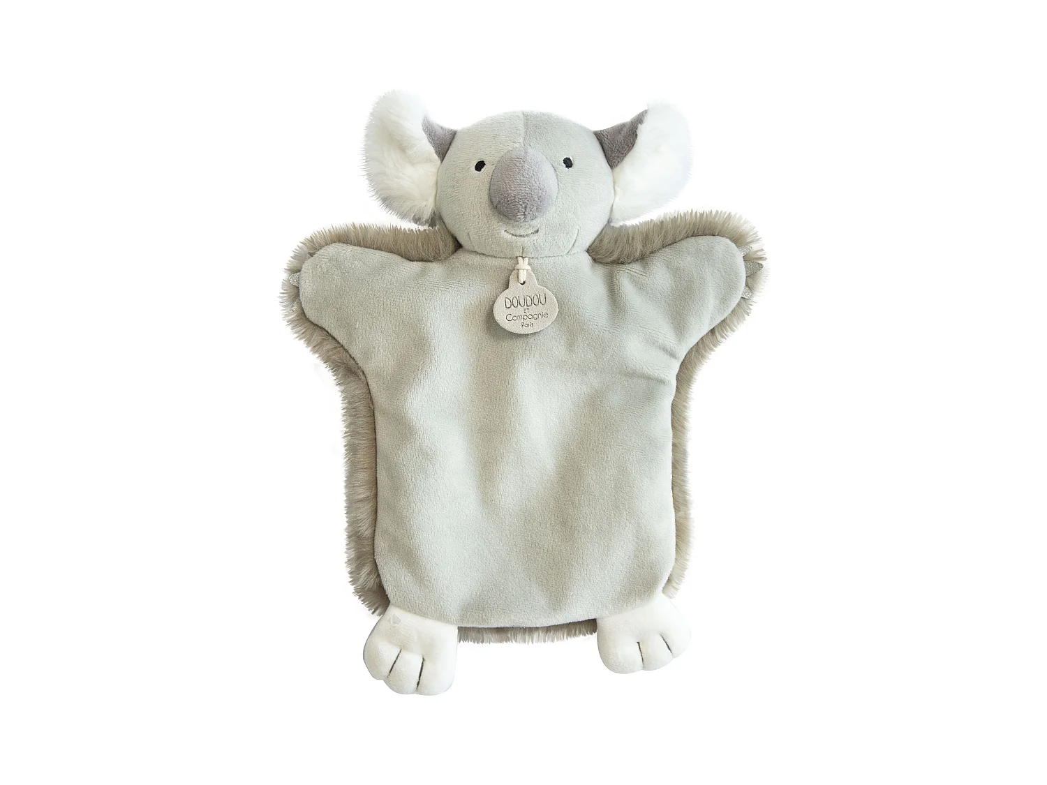 Doudou marionnette 25 cm polyester LES MARIONNETTES koala gris