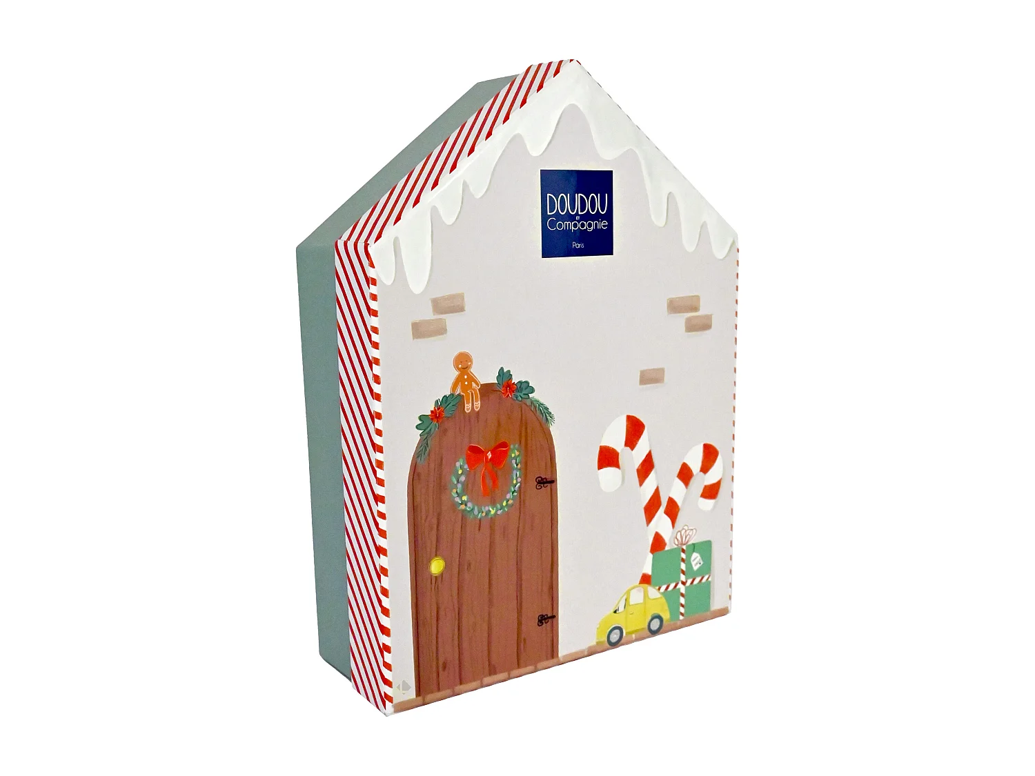 Doudou ours 27 cm collection DOUDOU FARCEUR Cotillon rouge et bleu