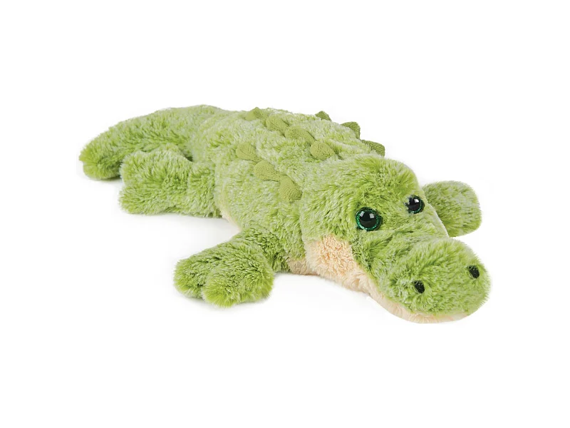 Peluche crocodile 40 cm polyester DANS LA FORET TROPICALE vert