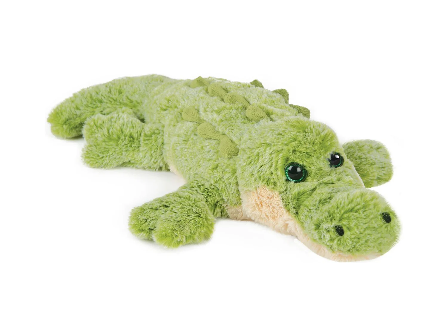 Peluche crocodile 40 cm polyester DANS LA FORET TROPICALE vert