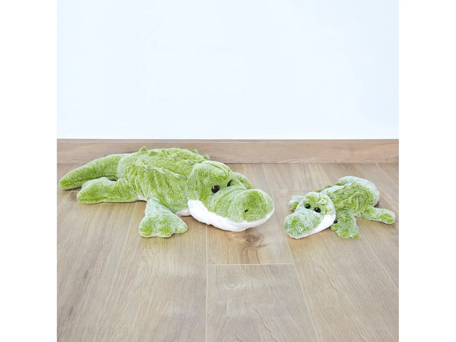 Peluche crocodile 40 cm polyester DANS LA FORET TROPICALE vert