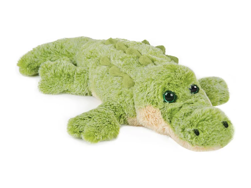 Peluche crocodile 40 cm polyester DANS LA FORET TROPICALE vert