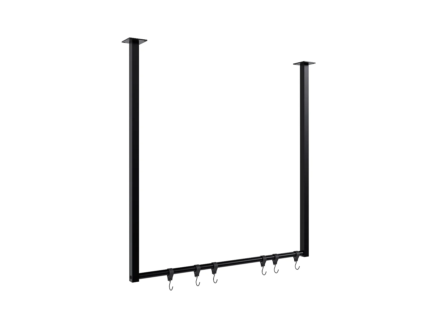 Portant à vêtement - Métal - 80x80 cm - Noir - Fenton