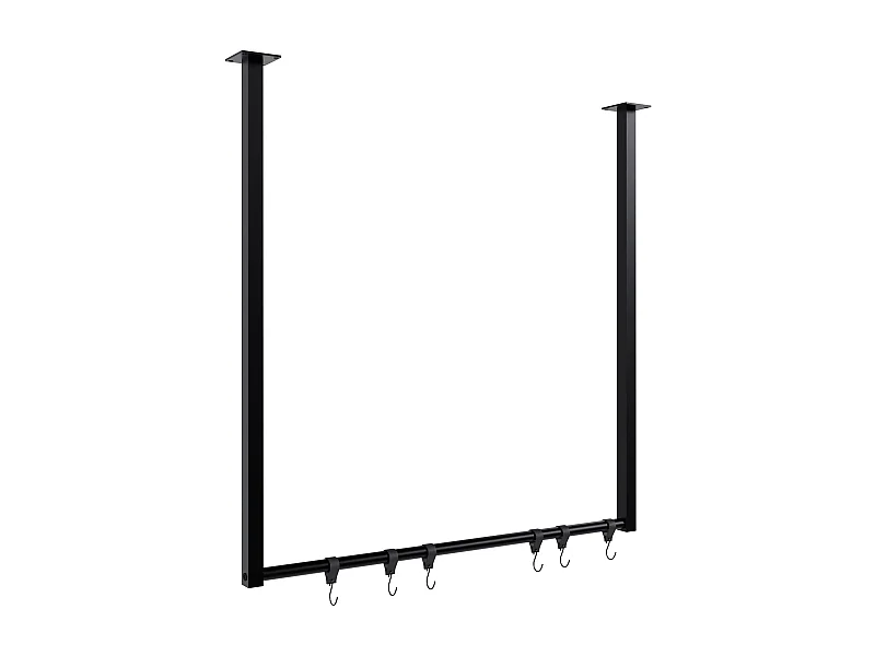 Portant à vêtement - Métal - 80x80 cm - Noir - Fenton