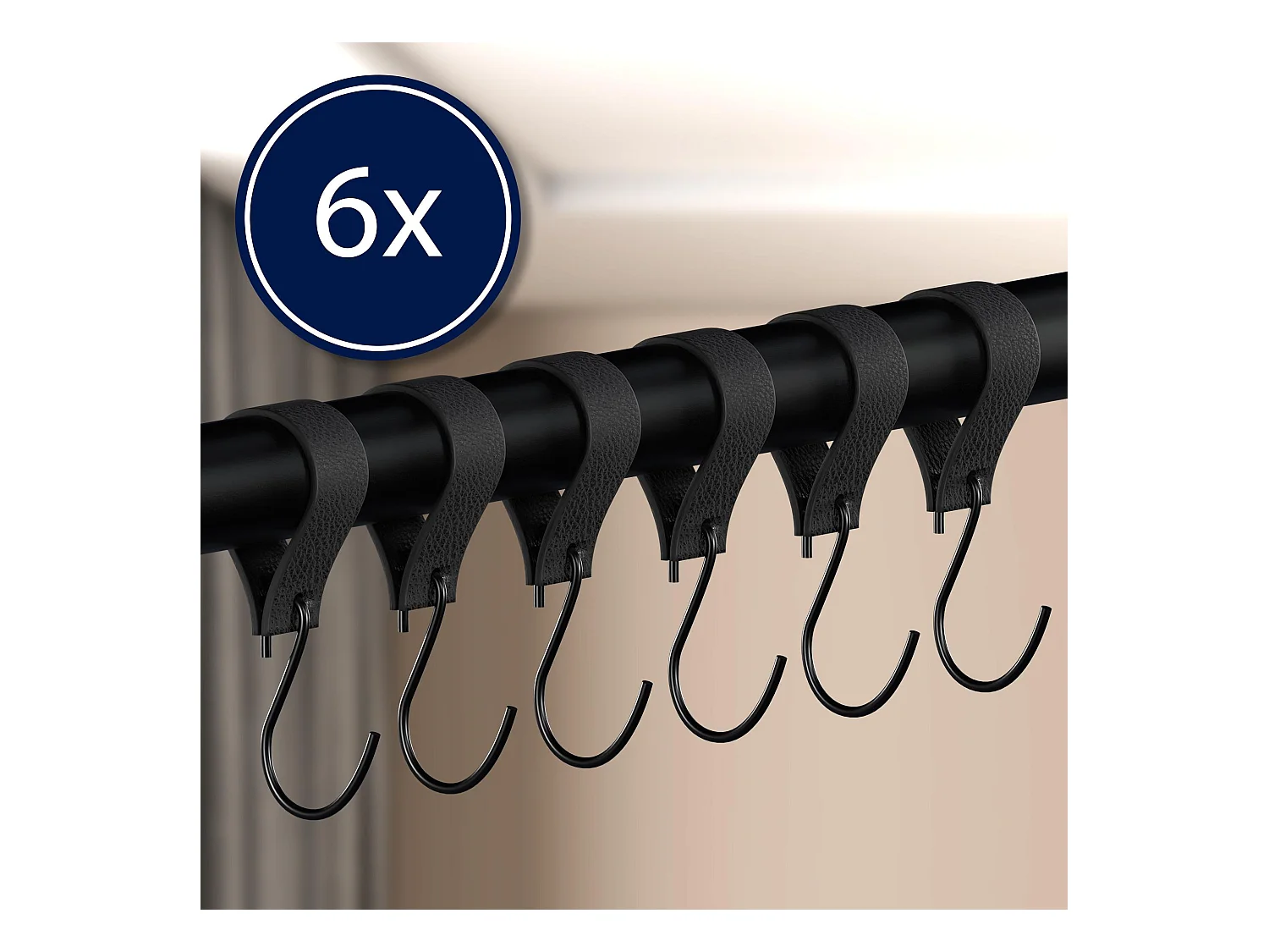 Portant à vêtement - Métal - 60x60 cm - Noir - Fenton