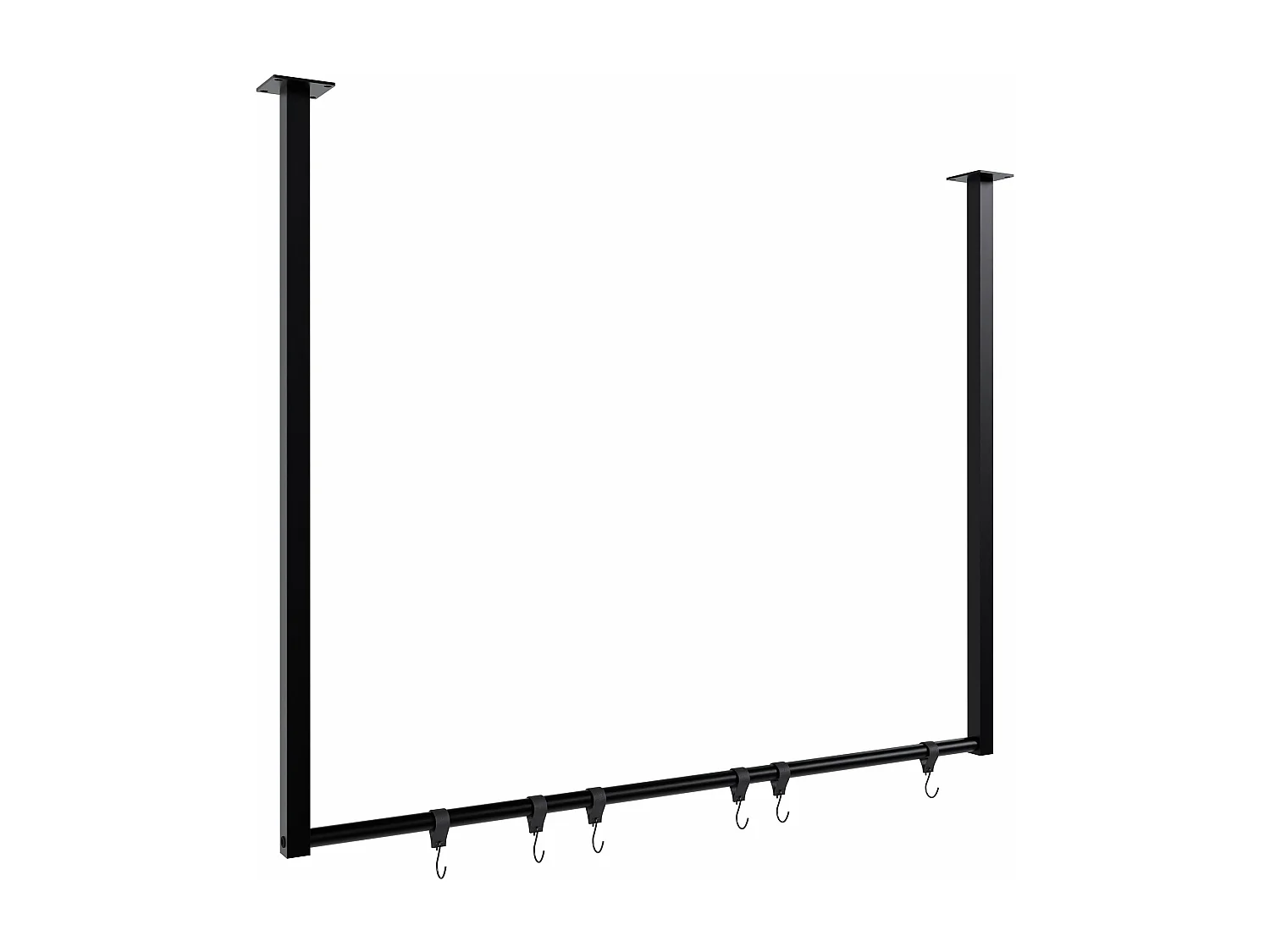 Portant à vêtement - Métal - 100x80 cm - Noir - Fenton