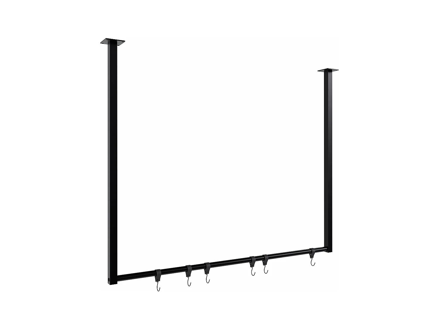 Portant à vêtement - Métal - 100x80 cm - Noir - Fenton