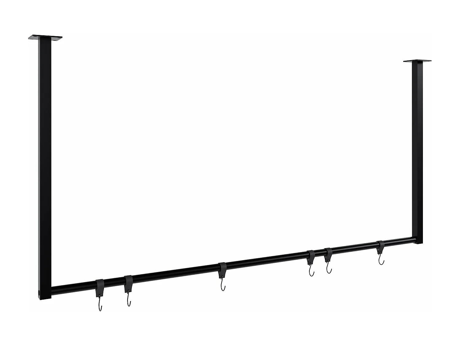 Portant à vêtement - Métal - 120x60 cm - Noir - Fenton