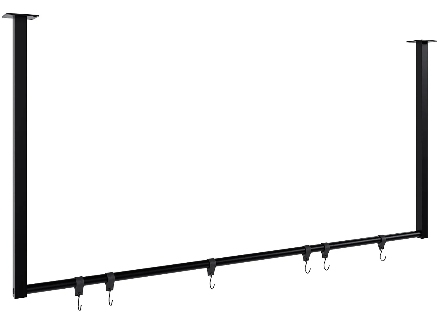 Portant à vêtement - Métal - 120x60 cm - Noir - Fenton