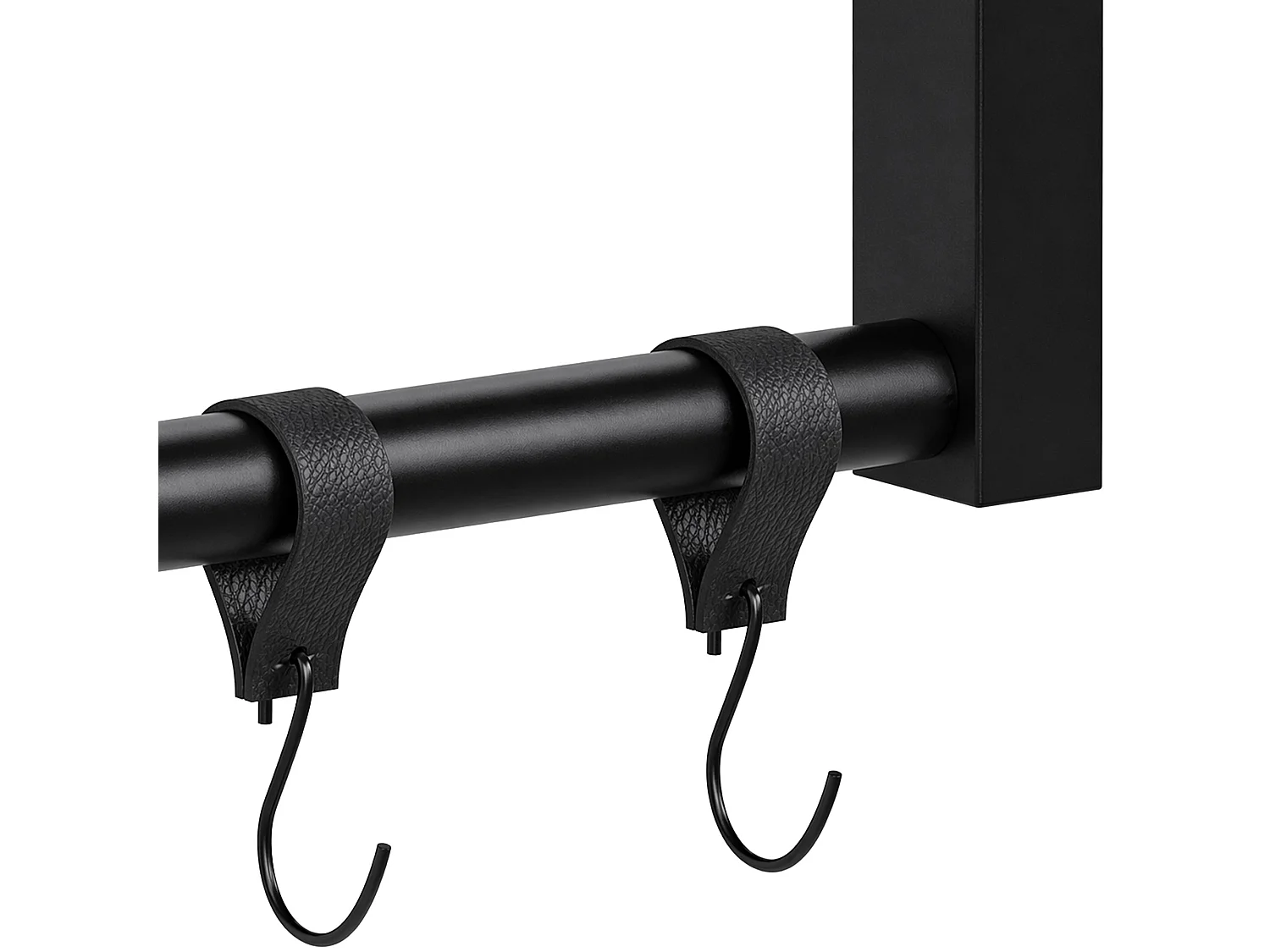 Portant à vêtement - Métal - 120x60 cm - Noir - Fenton