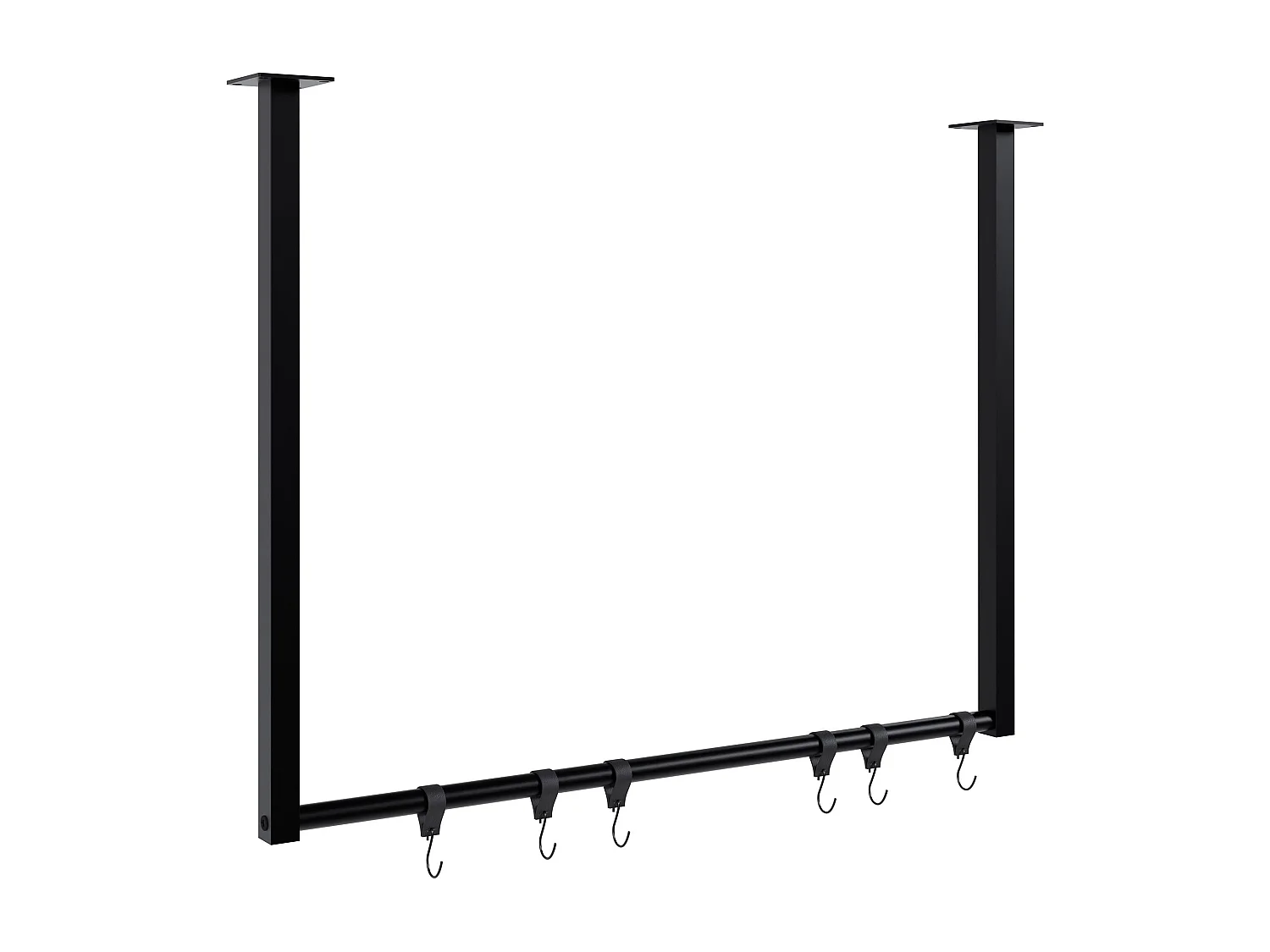 Portant à vêtement - Métal - 80x60 cm - Noir - Fenton