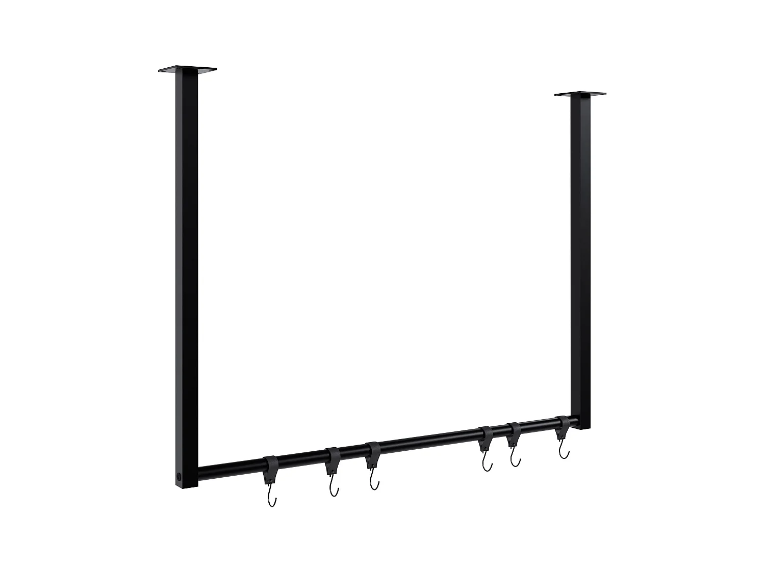 Portant à vêtement - Métal - 80x60 cm - Noir - Fenton