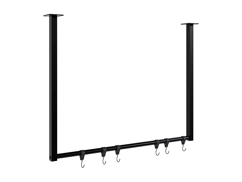 Portant à vêtement - Métal - 80x60 cm - Noir - Fenton