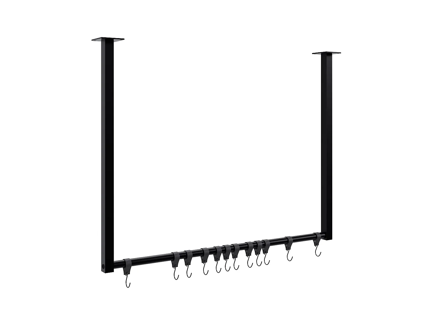 Portant à vêtement - Métal - 80x60 cm - Noir - Fenton