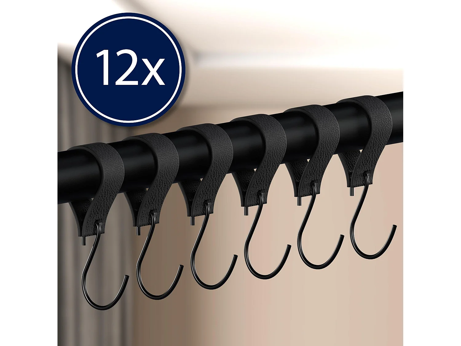 Portant à vêtement - Métal - 100x60 cm - Noir - Fenton