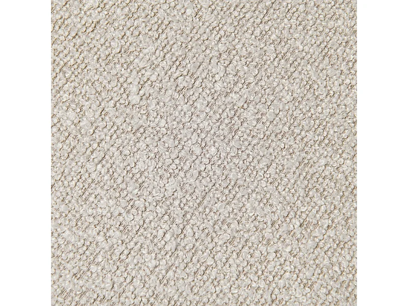 Lot de 2 chaises avec dossier Diana - Tissu bouclé et métal - Beige