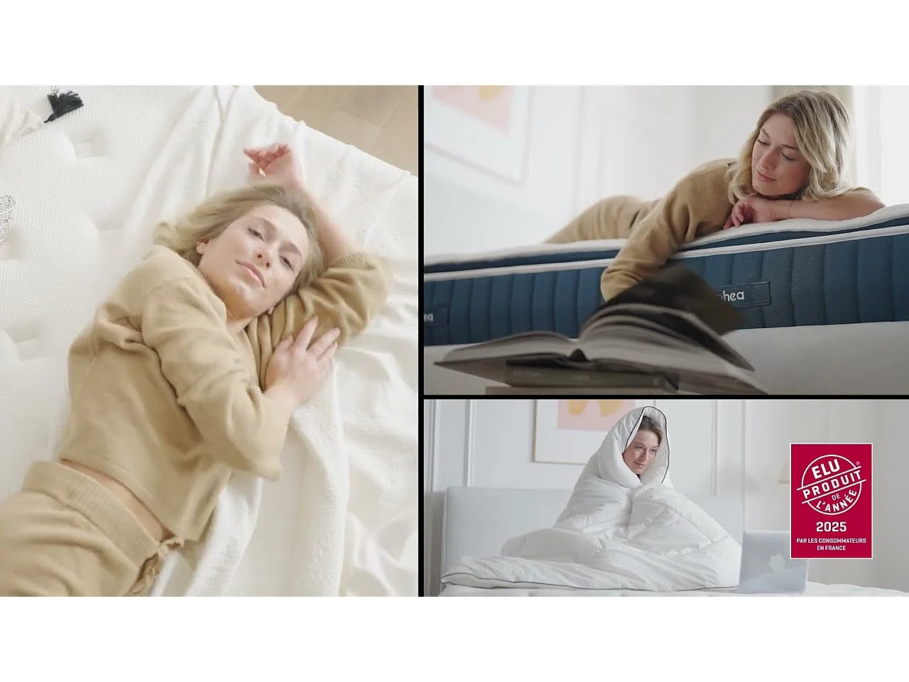 Matelas luxe hybride mémoire de forme 180x200 épais 30cm