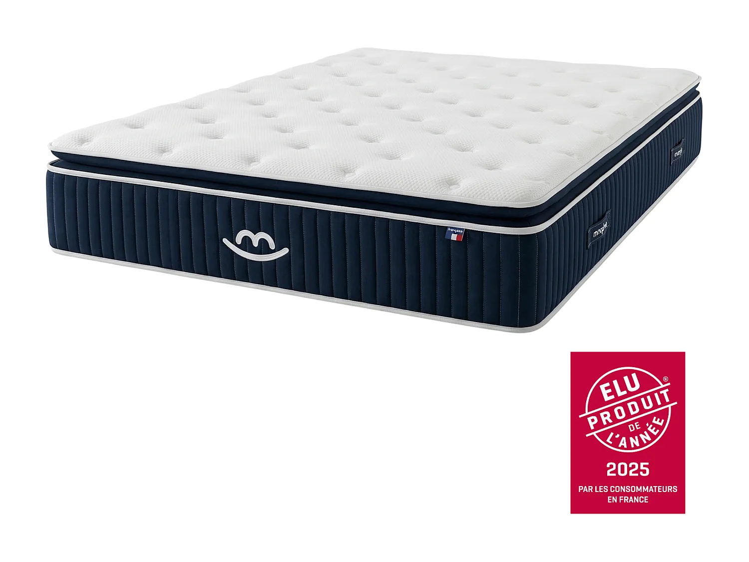 Matelas luxe hybride mémoire de forme 140x190 épais 30cm