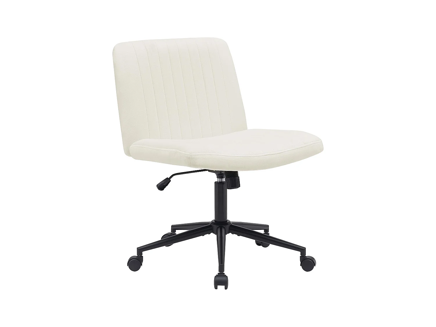 Chaise de bureau - Velours - Crème - Kingman