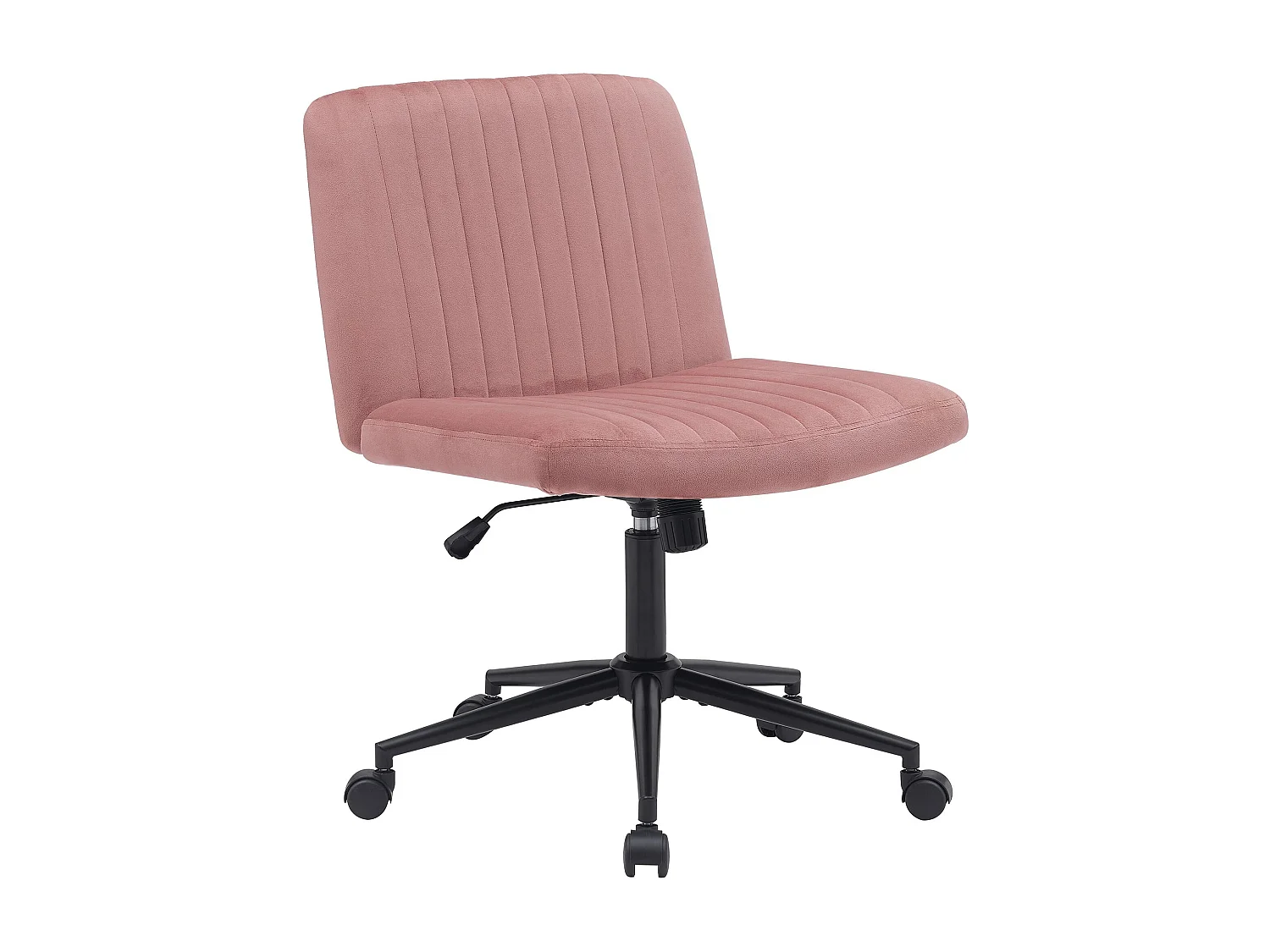 Chaise de bureau - Velours - Rose - Kingman