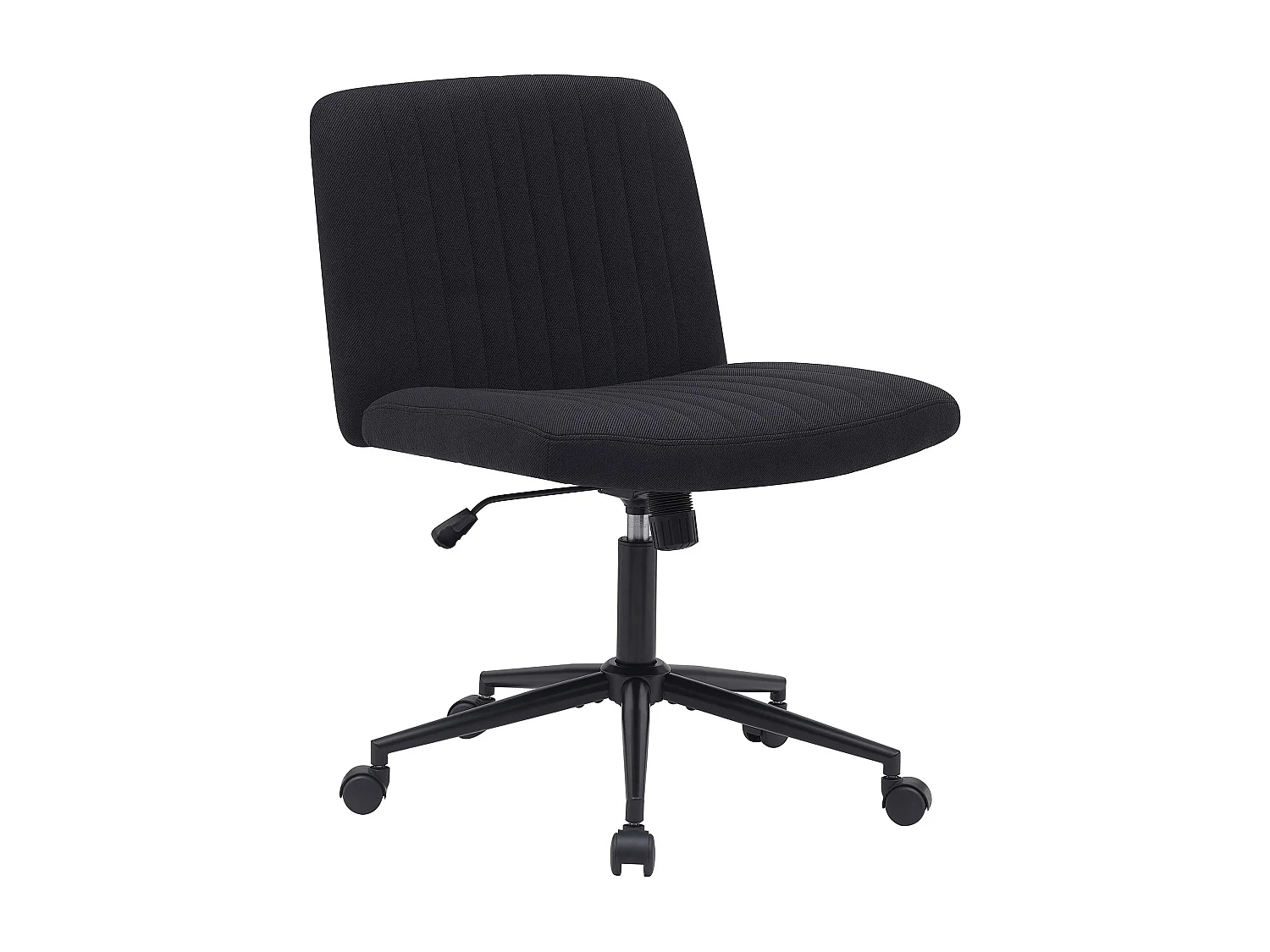 Chaise de bureau - Tissu - Noir - Kingman