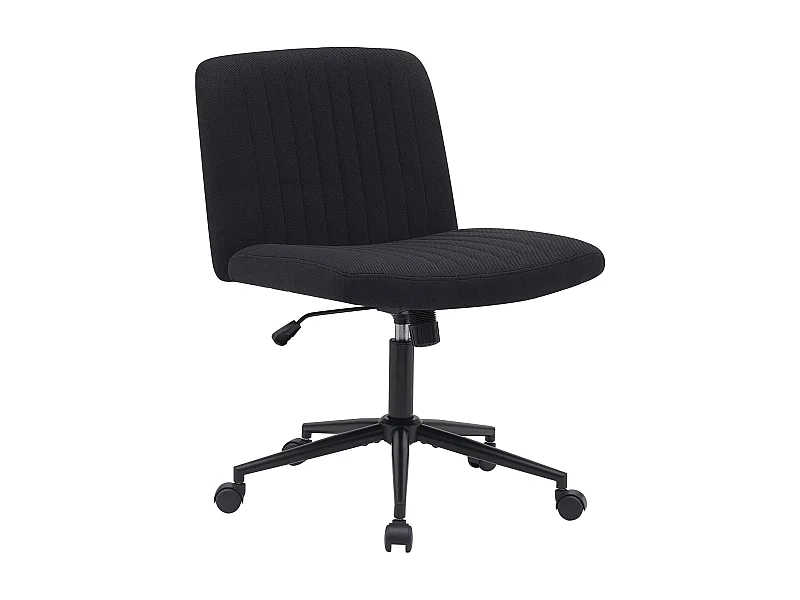 Chaise de bureau - Tissu - Noir - Kingman