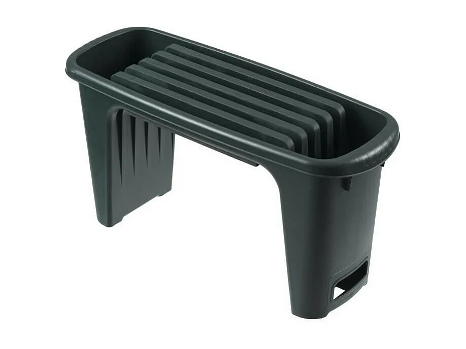 2 in 1 Garten Kniebank 65,5x25x34 cm Grün